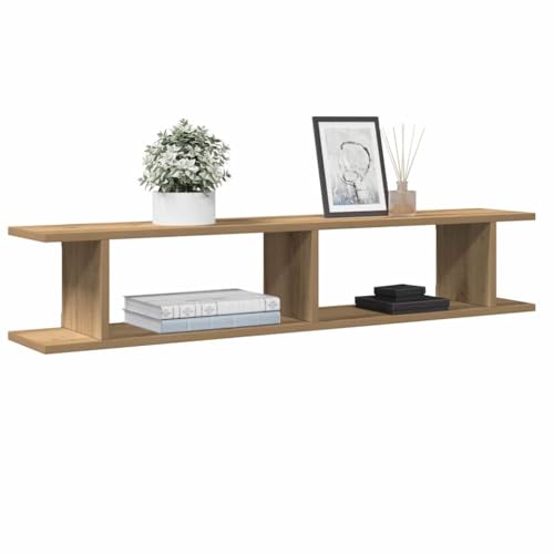 Qnhdfrt Schwebende Wandregale 2 STK. Artisan-Eiche Holzwerkstoff Multifunktional für Bücher Deko CDs in Wohnzimmer Badezimmer Küche Robust Pflegeleicht 105x18x20 cm Qnhdfrt Schwebende Wandregale 2 STK. Artisan-Eiche Holzwerkstoff Multifunktional für Bücher Deko CDs in Wohnzimmer Badezimmer Küche Robust Pflegeleicht 105x18x20 cm von Qnhdfrt