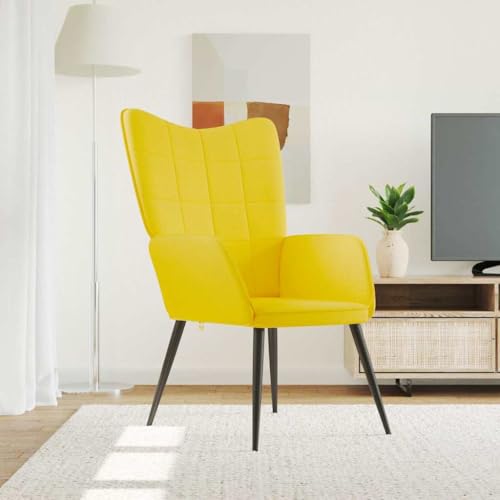 Qnhdfrt Senfgelber Relax Sessel Modernes Quadrat Design Stoffbezug 100% Polyester 61x70x96,5 cm Bequem & Robust für Wohnzimmer Balkon Schlafzimmer Qnhdfrt Senfgelber Relax Sessel Modernes Quadrat Design Stoffbezug 100% Polyester 61x70x96,5 cm Bequem & Robust für Wohnzimmer Balkon Schlafzimmer von Qnhdfrt
