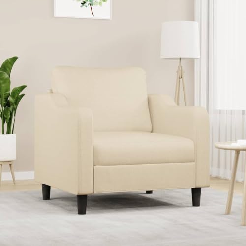 Qnhdfrt Sessel Creme 60 cm Stoff Relaxsessel für Wohnzimmer Balkon und Lesen mit Bequemer Polsterung Robustem Metallgestell Qnhdfrt Sessel Creme 60 cm Stoff Relaxsessel für Wohnzimmer Balkon und Lesen mit Bequemer Polsterung Robustem Metallgestell von Qnhdfrt