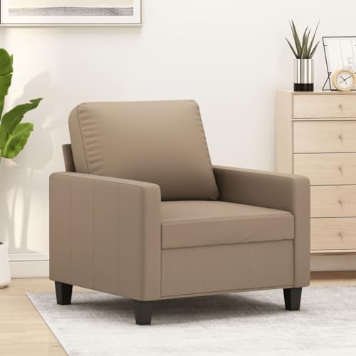 Qnhdfrt Sessel Kunstleder Cappuccino-Braun 60 cm Modernes Design Bequem Robust für Wohnzimmer Esszimmer Lesen und Entspannen Qnhdfrt Sessel Kunstleder Cappuccino-Braun 60 cm Modernes Design Bequem Robust für Wohnzimmer Esszimmer Lesen und Entspannen von Qnhdfrt