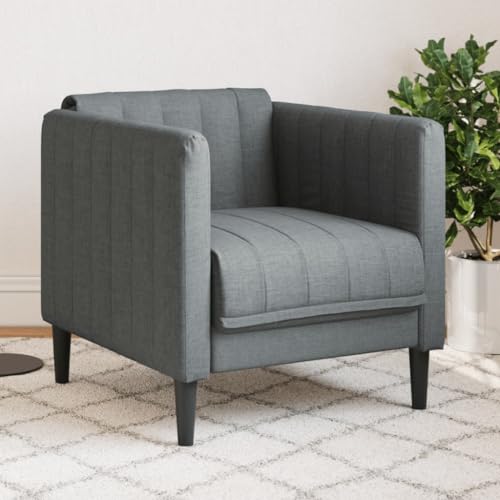 Qnhdfrt Sessel Stoff Dunkelgrau Bequemer Relaxsessel mit Stabilen Beinen Max 110kg Belastbarkeit Modernes Design für Wohnzimmer Balkon und Essbereich Qnhdfrt Sessel Stoff Dunkelgrau Bequemer Relaxsessel mit Stabilen Beinen Max 110kg Belastbarkeit Modernes Design für Wohnzimmer Balkon und Essbereich von Qnhdfrt