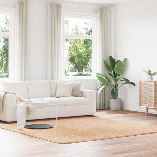 Qnhdfrt Shaggy Teppich Hochflor NAVARRA Beige 240x240 cm - Robuster & pflegeleichter Wohnzimmerteppich aus Polyester mit Rutschfester Unterseite für Wohnzimmer, Schlafzimmer und Balkon Qnhdfrt Shaggy Teppich Hochflor NAVARRA Beige 240x240 cm - Robuster & pflegeleichter Wohnzimmerteppich aus Polyester mit Rutschfester Unterseite für Wohnzimmer, Schlafzimmer und Balkon von Qnhdfrt