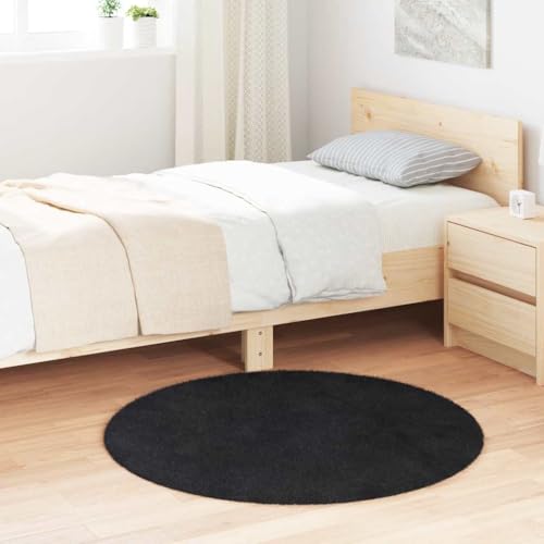 Qnhdfrt Shaggy Teppich Hochflor NAVARRA Schwarz 100x100 cm Polyester, Rutschfester Outdoor-Teppich für Wohnzimmer, Balkon und Schlafzimmer Qnhdfrt Shaggy Teppich Hochflor NAVARRA Schwarz 100x100 cm Polyester, Rutschfester Outdoor-Teppich für Wohnzimmer, Balkon und Schlafzimmer von Qnhdfrt