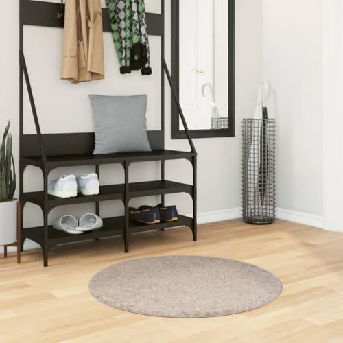 Qnhdfrt Shaggy-Teppich Pamplona Hochflor Modern Beige Ø 80 cm weich & flauschig 100% Polypropylen für Wohnzimmer Schlafzimmer und Flur Qnhdfrt Shaggy-Teppich Pamplona Hochflor Modern Beige Ø 80 cm weich & flauschig 100% Polypropylen für Wohnzimmer Schlafzimmer und Flur von Qnhdfrt