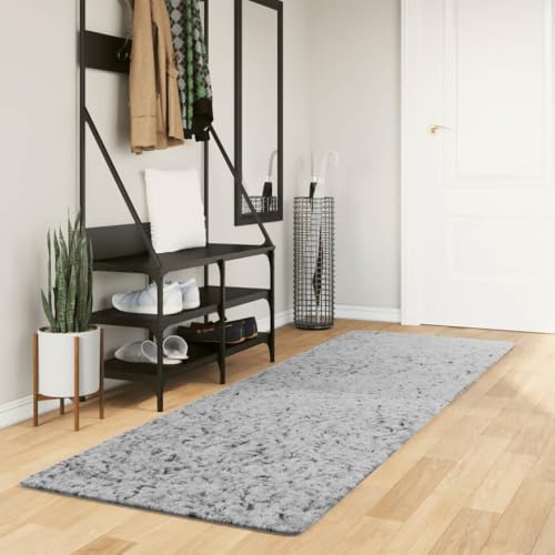 Qnhdfrt Shaggy-Teppich Pamplona Hochflor Modern Grau 80x250 cm weich flauschig 100% Polypropylen für Wohnzimmer Schlafzimmer Flur Qnhdfrt Shaggy-Teppich Pamplona Hochflor Modern Grau 80x250 cm weich flauschig 100% Polypropylen für Wohnzimmer Schlafzimmer Flur von Qnhdfrt
