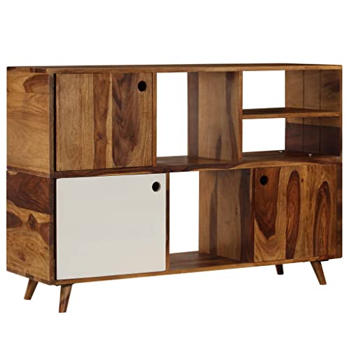 Qnhdfrt Sideboard Akazie Massivholz 118x35x70 cm Breit Schrank Mit 3 Türen Hochwertig Wohnzimmer Küche Flur Qnhdfrt Sideboard Akazie Massivholz 118x35x70 cm Breit Schrank Mit 3 Türen Hochwertig Wohnzimmer Küche Flur von Qnhdfrt
