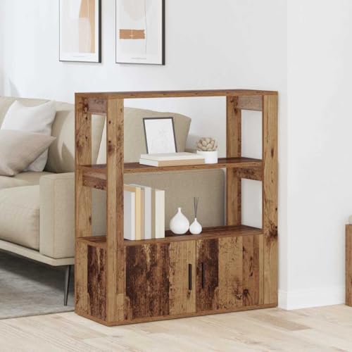 Qnhdfrt Sideboard Altholz 30x80x90 cm Holzwerkstoff Modernes Lowboard mit 2 Türen Geräumige Regalbretter & Bündige Türen für Wohnzimmer Küche Flur Esszimmer Qnhdfrt Sideboard Altholz 30x80x90 cm Holzwerkstoff Modernes Lowboard mit 2 Türen Geräumige Regalbretter & Bündige Türen für Wohnzimmer Küche Flur Esszimmer von Qnhdfrt