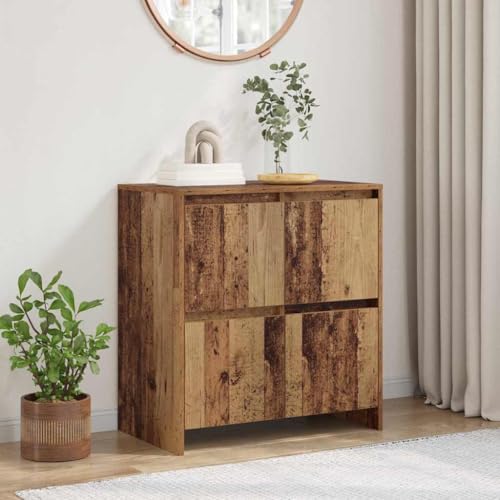 Qnhdfrt Sideboard Altholz 70 cm Rustikaler Buffetschrank mit Türen aus Holzwerkstoff für Wohnzimmer & Esszimmer Qnhdfrt Sideboard Altholz 70 cm Rustikaler Buffetschrank mit Türen aus Holzwerkstoff für Wohnzimmer & Esszimmer von Qnhdfrt