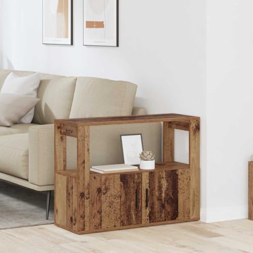 Qnhdfrt Sideboard Altholz 80 x 30 x 60 cm Holzwerkstoff mit 2 Türen und integrierten Regalen Modernes Design für Living Room Esszimmer Küche und Flur Qnhdfrt Sideboard Altholz 80 x 30 x 60 cm Holzwerkstoff mit 2 Türen und integrierten Regalen Modernes Design für Living Room Esszimmer Küche und Flur von Qnhdfrt