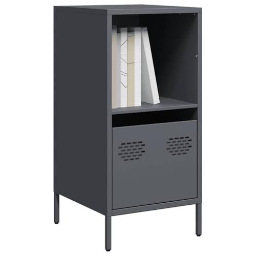 Qnhdfrt Sideboard Anthrazit Kaltgewalzter Stahl 35x39x73,5 cm mit Schublade und Fach – Robuster Aufbewahrungsschrank für Wohnzimmer Flur Büro Qnhdfrt Sideboard Anthrazit Kaltgewalzter Stahl 35x39x73,5 cm mit Schublade und Fach – Robuster Aufbewahrungsschrank für Wohnzimmer Flur Büro von Qnhdfrt