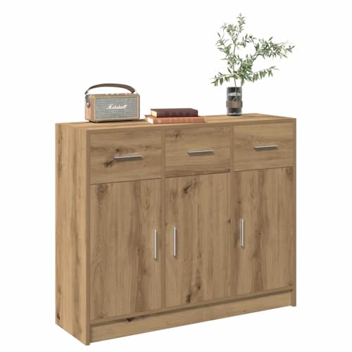 Qnhdfrt Sideboard Artisan-Eiche Holzwerkstoff 91x28x75 cm mit zeitlosem Design praktischen Türen und viel Stauraum für Wohnzimmer Flur Küche Qnhdfrt Sideboard Artisan-Eiche Holzwerkstoff 91x28x75 cm mit zeitlosem Design praktischen Türen und viel Stauraum für Wohnzimmer Flur Küche von Qnhdfrt