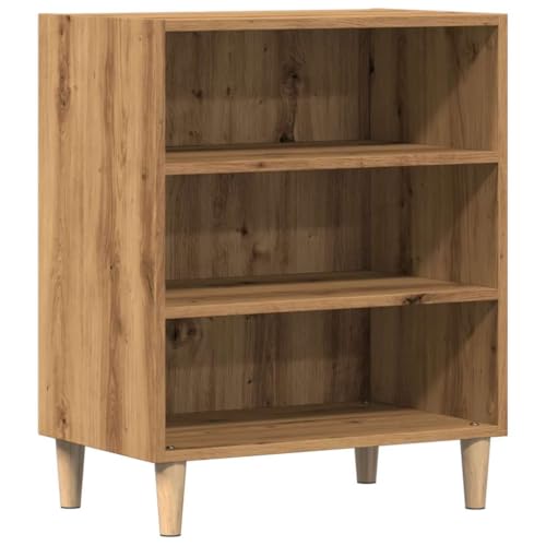 Qnhdfrt Sideboard Beistellschrank Artisan-Eiche Holzwerkstoff 57x35x75 cm Robust mit Holzbeinen für Wohnzimmer Küche Flur Qnhdfrt Sideboard Beistellschrank Artisan-Eiche Holzwerkstoff 57x35x75 cm Robust mit Holzbeinen für Wohnzimmer Küche Flur von Qnhdfrt