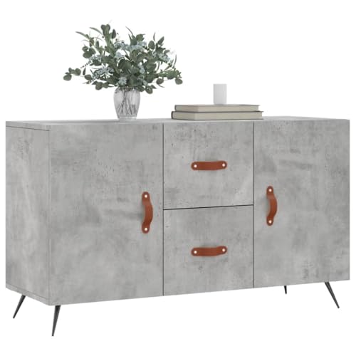 Qnhdfrt Sideboard Betongrau 100x36x60 cm aus Holzwerkstoff mit Metallbeinen Modernes Design Robust Viel Stauraum für Wohnzimmer Küche Flur Qnhdfrt Sideboard Betongrau 100x36x60 cm aus Holzwerkstoff mit Metallbeinen Modernes Design Robust Viel Stauraum für Wohnzimmer Küche Flur von Qnhdfrt