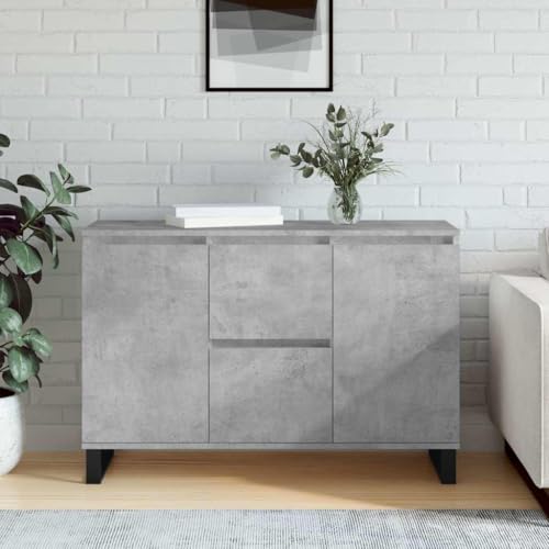 Qnhdfrt Sideboard Betongrau 104x35x70 cm aus Holzwerkstoff mit Eisenbeinen Modern Robust für Wohnzimmer Flur Esszimmer als Schrank Kommode Qnhdfrt Sideboard Betongrau 104x35x70 cm aus Holzwerkstoff mit Eisenbeinen Modern Robust für Wohnzimmer Flur Esszimmer als Schrank Kommode von Qnhdfrt