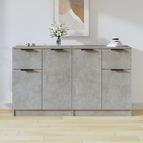 Qnhdfrt Sideboard Betongrau 2er Set aus Holzwerkstoff 60x30x70 cm Modernes Design mit Stauraum für Wohnzimmer Küche Flur Qnhdfrt Sideboard Betongrau 2er Set aus Holzwerkstoff 60x30x70 cm Modernes Design mit Stauraum für Wohnzimmer Küche Flur von Qnhdfrt