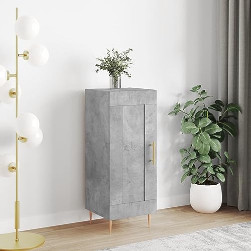 Qnhdfrt Sideboard Betongrau 34,5x34x90 cm Holzwerkstoff mit Metallbeinen – Moderner Stauraum für Wohnzimmer Küche Flur Qnhdfrt Sideboard Betongrau 34,5x34x90 cm Holzwerkstoff mit Metallbeinen – Moderner Stauraum für Wohnzimmer Küche Flur von Qnhdfrt