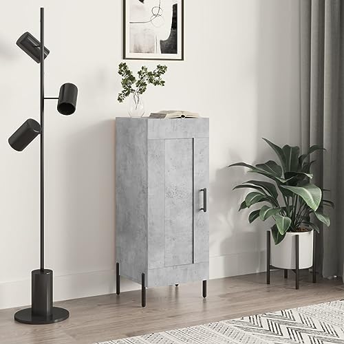 Qnhdfrt Sideboard Betongrau 34,5x34x90 cm aus Holzwerkstoff mit Metallbeinen Praktischer Stauraum 3 Fächer für Wohnzimmer Küche Flur Qnhdfrt Sideboard Betongrau 34,5x34x90 cm aus Holzwerkstoff mit Metallbeinen Praktischer Stauraum 3 Fächer für Wohnzimmer Küche Flur von Qnhdfrt