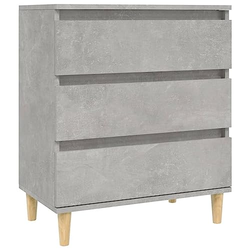 Qnhdfrt Sideboard Betongrau 60x35x70 cm aus Holzwerkstoff mit 3 Schubladen und Massivholzbeinen für Wohnzimmer Küche Flur Qnhdfrt Sideboard Betongrau 60x35x70 cm aus Holzwerkstoff mit 3 Schubladen und Massivholzbeinen für Wohnzimmer Küche Flur von Qnhdfrt