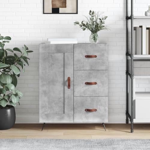 Qnhdfrt Sideboard Betongrau 69,5 cm Breit Holzwerkstoff Schrank mit Stauraum für Wohnzimmer Küche Flur Qnhdfrt Sideboard Betongrau 69,5 cm Breit Holzwerkstoff Schrank mit Stauraum für Wohnzimmer Küche Flur von Qnhdfrt