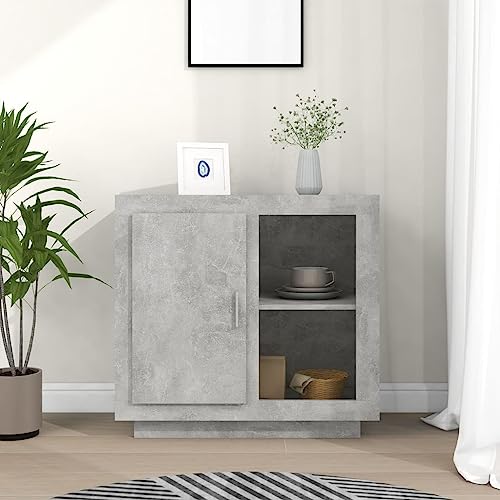 Qnhdfrt Sideboard Betongrau 80x40x75 cm Modernes Design mit 2 Einlegeböden für Wohnzimmer & Schlafzimmer Qnhdfrt Sideboard Betongrau 80x40x75 cm Modernes Design mit 2 Einlegeböden für Wohnzimmer & Schlafzimmer von Qnhdfrt