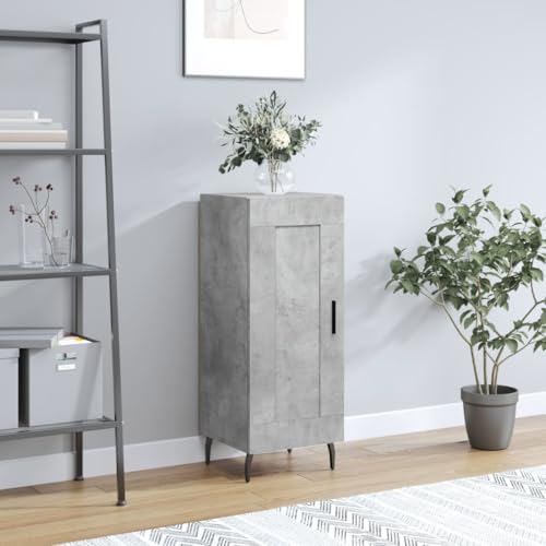 Qnhdfrt Sideboard Betongrau Holzwerkstoff 34,5x34x90 cm mit Metallfüßen und 3 Fächern für Wohnzimmer oder Flur Qnhdfrt Sideboard Betongrau Holzwerkstoff 34,5x34x90 cm mit Metallfüßen und 3 Fächern für Wohnzimmer oder Flur von Qnhdfrt