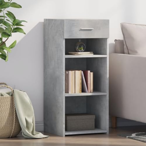 Qnhdfrt Sideboard Betongrau Holzwerkstoff 40x42,5x93 cm Schrank mit Schublade für Wohnzimmer Küche Flur Stauraum Zeitloses Design Qnhdfrt Sideboard Betongrau Holzwerkstoff 40x42,5x93 cm Schrank mit Schublade für Wohnzimmer Küche Flur Stauraum Zeitloses Design von Qnhdfrt
