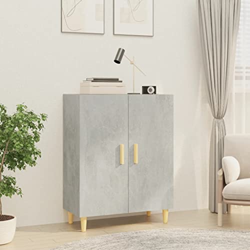 Qnhdfrt Sideboard Betongrau Holzwerkstoff 70x34x90 cm mit 2 Türen und Wandhalterung – Klassisches Design für Wohnzimmer Küche Flur Qnhdfrt Sideboard Betongrau Holzwerkstoff 70x34x90 cm mit 2 Türen und Wandhalterung – Klassisches Design für Wohnzimmer Küche Flur von Qnhdfrt