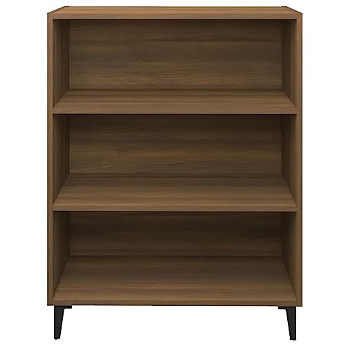 Qnhdfrt Sideboard Braun Eichen-Optik Holzwerkstoff 69,5x32,5x90 cm mit 3 Ablagen Stauraum Beistellschrank für Wohnzimmer Flur Küche Zeitloses Design Qnhdfrt Sideboard Braun Eichen-Optik Holzwerkstoff 69,5x32,5x90 cm mit 3 Ablagen Stauraum Beistellschrank für Wohnzimmer Flur Küche Zeitloses Design von Qnhdfrt