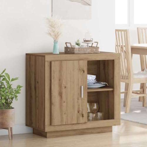 Qnhdfrt Sideboard Eiche handwerklich 40x80x75 cm Holzwerkstoff Modernes Lowboard mit Stauraum und Stangengriffen für Wohnzimmer Flur und Büro Qnhdfrt Sideboard Eiche handwerklich 40x80x75 cm Holzwerkstoff Modernes Lowboard mit Stauraum und Stangengriffen für Wohnzimmer Flur und Büro von Qnhdfrt