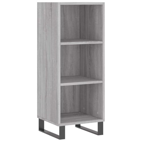 Qnhdfrt Sideboard Grau Sonoma 34,5x32,5x90 cm Holzwerkstoff Schrank für Wohnzimmer Flur Küche mit Stauraum Zeitloses Design Qnhdfrt Sideboard Grau Sonoma 34,5x32,5x90 cm Holzwerkstoff Schrank für Wohnzimmer Flur Küche mit Stauraum Zeitloses Design von Qnhdfrt