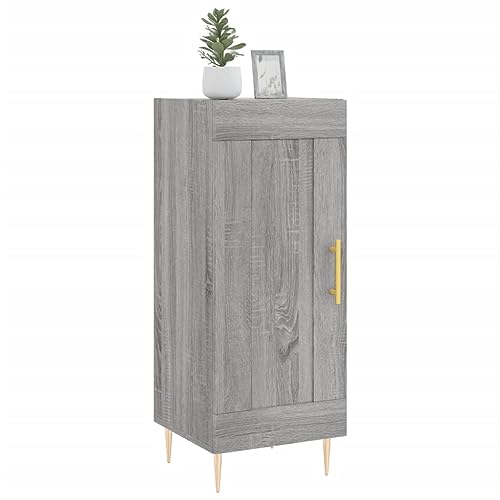 Qnhdfrt Sideboard Grau Sonoma 34,5x34x90 cm Holzwerkstoff Modernes Design mit Metallbeinen Praktischer Stauraum für Wohnzimmer Küche Flur Qnhdfrt Sideboard Grau Sonoma 34,5x34x90 cm Holzwerkstoff Modernes Design mit Metallbeinen Praktischer Stauraum für Wohnzimmer Küche Flur von Qnhdfrt