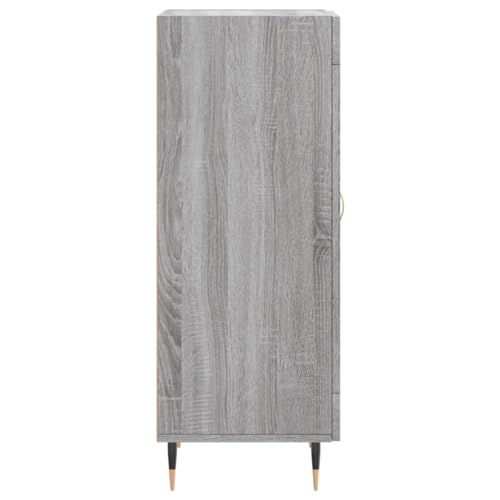 Qnhdfrt Sideboard Grau Sonoma 34,5x34x90 cm Holzwerkstoff Schrank mit Metallbeinen für Wohnzimmer Flur Küche Stauraum Qnhdfrt Sideboard Grau Sonoma 34,5x34x90 cm Holzwerkstoff Schrank mit Metallbeinen für Wohnzimmer Flur Küche Stauraum von Qnhdfrt