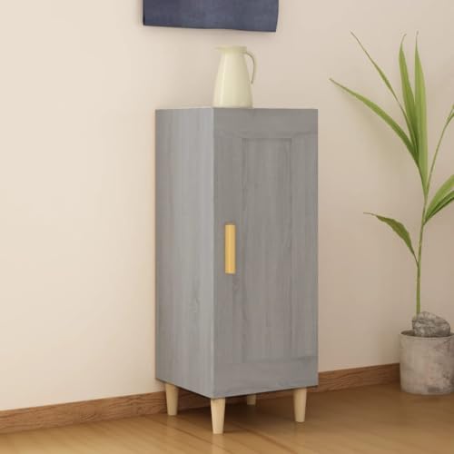 Qnhdfrt Sideboard Grau Sonoma 34,5x34x90 cm Holzwerkstoff mit 3 Fächern und Tür für Wohnzimmer Flur Küche Qnhdfrt Sideboard Grau Sonoma 34,5x34x90 cm Holzwerkstoff mit 3 Fächern und Tür für Wohnzimmer Flur Küche von Qnhdfrt