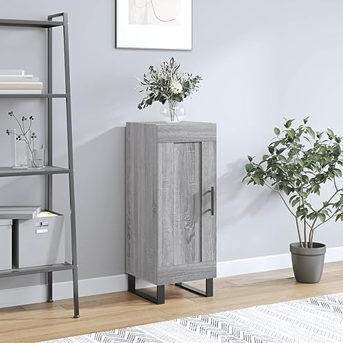 Qnhdfrt Sideboard Grau Sonoma 34,5x34x90 cm Holzwerkstoff mit Metallbeinen, Modernes Design und Reichlich Stauraum für Wohnzimmer, Flur oder Küche Qnhdfrt Sideboard Grau Sonoma 34,5x34x90 cm Holzwerkstoff mit Metallbeinen, Modernes Design und Reichlich Stauraum für Wohnzimmer, Flur oder Küche von Qnhdfrt