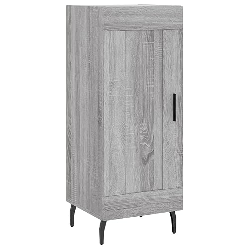 Qnhdfrt Sideboard Grau Sonoma 34,5x34x90 cm mit Metallbeinen und 3 Fächern für Wohnzimmer Küche Flur Stauraum Möbel Qnhdfrt Sideboard Grau Sonoma 34,5x34x90 cm mit Metallbeinen und 3 Fächern für Wohnzimmer Küche Flur Stauraum Möbel von Qnhdfrt