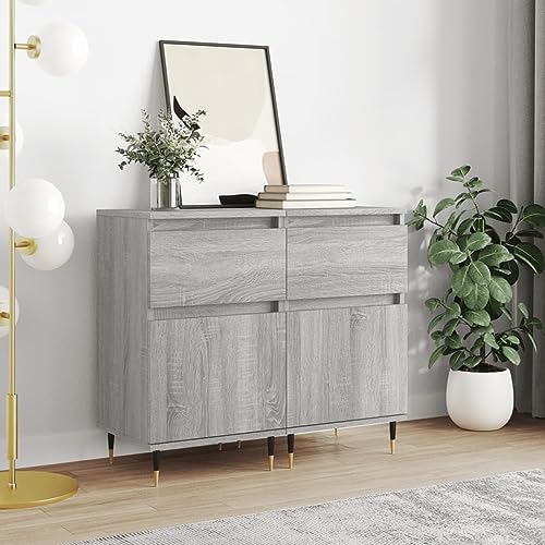 Qnhdfrt Sideboard Grau Sonoma 40x35x70 cm Holzwerkstoff mit Eisenbeinen 2er Set Stauraum für Wohnzimmer Flur Küche Qnhdfrt Sideboard Grau Sonoma 40x35x70 cm Holzwerkstoff mit Eisenbeinen 2er Set Stauraum für Wohnzimmer Flur Küche von Qnhdfrt