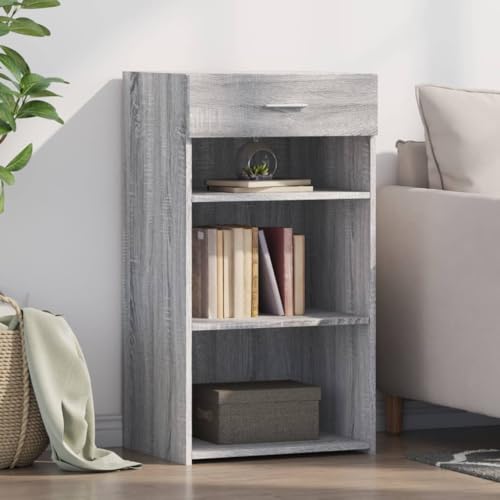 Qnhdfrt Sideboard Grau Sonoma 50x42,5x93 cm Holzwerkstoff Schrank mit Schublade für Wohnzimmer Küche Flur Qnhdfrt Sideboard Grau Sonoma 50x42,5x93 cm Holzwerkstoff Schrank mit Schublade für Wohnzimmer Küche Flur von Qnhdfrt