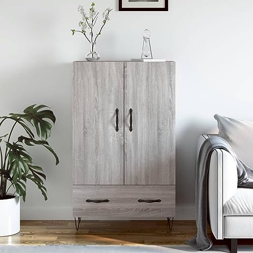 Qnhdfrt Sideboard Grau Sonoma 69,5x31x115 cm Holzwerkstoff mit Metallbeinen Moderner Beistellschrank für Wohnzimmer Flur Qnhdfrt Sideboard Grau Sonoma 69,5x31x115 cm Holzwerkstoff mit Metallbeinen Moderner Beistellschrank für Wohnzimmer Flur von Qnhdfrt