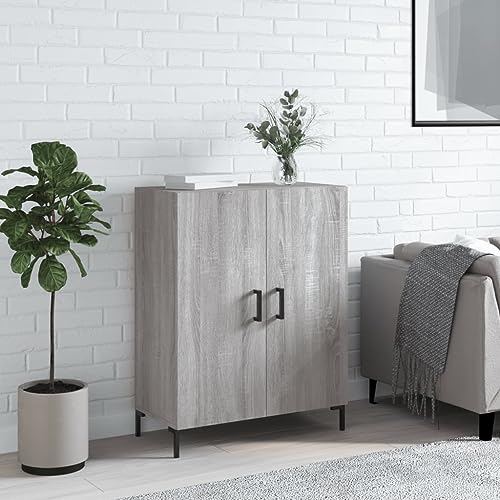 Qnhdfrt Sideboard Grau Sonoma 69,5x34x90 cm Holzwerkstoff mit Metallfüßen Zeitloses Design Stauraum für Wohnzimmer Flur Landhausstil Qnhdfrt Sideboard Grau Sonoma 69,5x34x90 cm Holzwerkstoff mit Metallfüßen Zeitloses Design Stauraum für Wohnzimmer Flur Landhausstil von Qnhdfrt