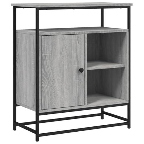 Qnhdfrt Sideboard Grau Sonoma 69x35x80 cm Holzwerkstoff mit Verstellbaren Beinen und Robuster Oberplatte für Wohnzimmer Küche Flur Qnhdfrt Sideboard Grau Sonoma 69x35x80 cm Holzwerkstoff mit Verstellbaren Beinen und Robuster Oberplatte für Wohnzimmer Küche Flur von Qnhdfrt
