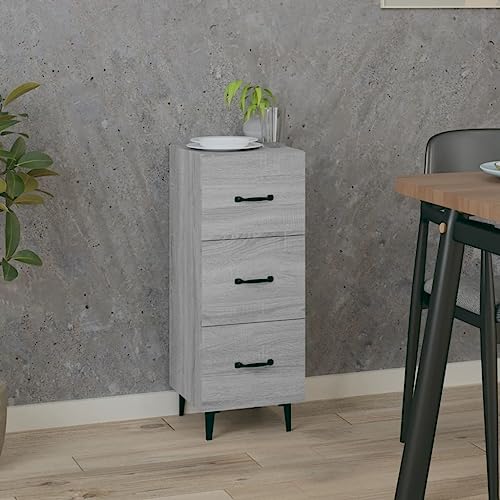 Qnhdfrt Sideboard Grau Sonoma Holzwerkstoff 34,5x34x90 cm Schubladenschrank mit Stauraum für Wohnzimmer Flur Küche Qnhdfrt Sideboard Grau Sonoma Holzwerkstoff 34,5x34x90 cm Schubladenschrank mit Stauraum für Wohnzimmer Flur Küche von Qnhdfrt