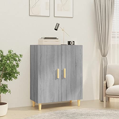 Qnhdfrt Sideboard Grau Sonoma aus Holzwerkstoff 70x34x90 cm Schrank mit 2 Türen für Wohnzimmer Küche Flur Stilvolles Design und Viel Stauraum Qnhdfrt Sideboard Grau Sonoma aus Holzwerkstoff 70x34x90 cm Schrank mit 2 Türen für Wohnzimmer Küche Flur Stilvolles Design und Viel Stauraum von Qnhdfrt