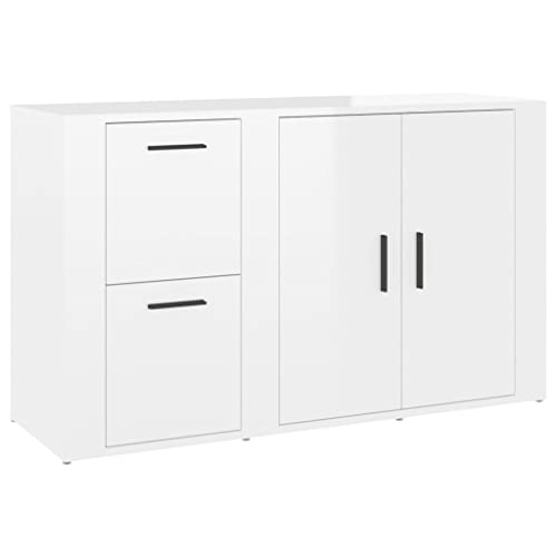 Qnhdfrt Sideboard Hochglanz-Weiß 100x33x59,5 cm Holzwerkstoff Beistellschrank für Wohnzimmer Küche Flur Qnhdfrt Sideboard Hochglanz-Weiß 100x33x59,5 cm Holzwerkstoff Beistellschrank für Wohnzimmer Küche Flur von Qnhdfrt