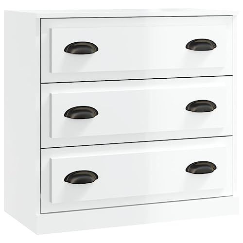 Qnhdfrt Sideboard Hochglanz-Weiß 70x35,5x67,5 cm Schrank Kommode mit Stauraum für Wohnzimmer Küche Flur Qnhdfrt Sideboard Hochglanz-Weiß 70x35,5x67,5 cm Schrank Kommode mit Stauraum für Wohnzimmer Küche Flur von Qnhdfrt