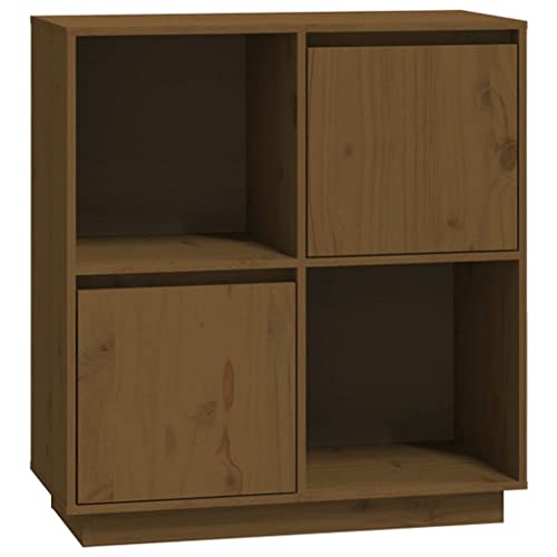 Qnhdfrt Sideboard Honigbraun 74x35x80 cm Massivholz Kiefer mit 2 Türen + 2 Fächer Stauraum Stilvolles Design für Wohnzimmer Flur Küche Qnhdfrt Sideboard Honigbraun 74x35x80 cm Massivholz Kiefer mit 2 Türen + 2 Fächer Stauraum Stilvolles Design für Wohnzimmer Flur Küche von Qnhdfrt