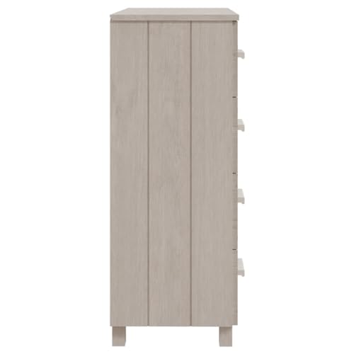 Qnhdfrt Sideboard Kommode HAMAR Weiß 79x40x103,5 cm aus Massivholz Kiefer mit 4 Schubladen Holzgriffen für Wohnzimmer Küche Flur Dekoratives und Praktisches Möbelstück Qnhdfrt Sideboard Kommode HAMAR Weiß 79x40x103,5 cm aus Massivholz Kiefer mit 4 Schubladen Holzgriffen für Wohnzimmer Küche Flur Dekoratives und Praktisches Möbelstück von Qnhdfrt