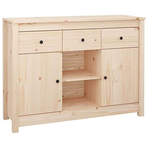 Qnhdfrt Sideboard Massivholz Kiefer 100x35x74,5 cm Landhausstil mit Schubladen Fächern Tür großzügiger Stauraum für Wohnzimmer Flur Qnhdfrt Sideboard Massivholz Kiefer 100x35x74,5 cm Landhausstil mit Schubladen Fächern Tür großzügiger Stauraum für Wohnzimmer Flur von Qnhdfrt