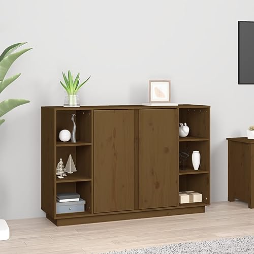 Qnhdfrt Sideboard Massivholz Kiefer Honigbraun 120x35x80 cm Landhausstil Schrank für Wohnzimmer Küche Flur mit viel Stauraum und rustikaler Optik Qnhdfrt Sideboard Massivholz Kiefer Honigbraun 120x35x80 cm Landhausstil Schrank für Wohnzimmer Küche Flur mit viel Stauraum und rustikaler Optik von Qnhdfrt
