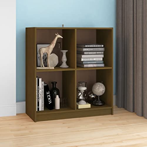 Qnhdfrt Sideboard Massivholz Kiefer Honigbraun 70x33x76 cm Modernes Beistellschrank für Wohnzimmer Küche Flur Robust und Langlebig mit Stauraum von Qnhdfrt