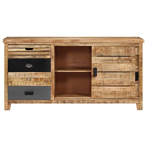 Qnhdfrt Sideboard Massivholz Mango 160x40x80 cm Breit mit Dekorativen Knäufen für Wohnzimmer Küche Flur Qnhdfrt Sideboard Massivholz Mango 160x40x80 cm Breit mit Dekorativen Knäufen für Wohnzimmer Küche Flur von Qnhdfrt